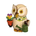 Kuhnert Eule Erzgebirge Gärtner Mini Holzfigur 7 cm Handarbeit Deko Geschenk