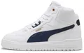 Puma Unisex Shuffle Downtown MidSneaker, Puma White Puma Navy Puma Gold, 44 EU