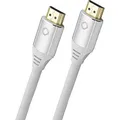 OEHLBACH Black Magic MKII - Ultra High Speed HDMI Kabel, 8K @60Hz, 4K @120Hz, 48 Gbit/s, HDR10+, Dolby Vision, eARC, VRR, HDMI 2.1 zertifiziert - Premium Qualität - 5 Meter Weiß