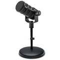Rode Podmic USB XLR Podcast Sprecher-Mikrofon + keepdrum MS032 Tisch-Stativ