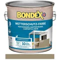 BONDEX Wetterschutz-Farbe Marehalm (RAL 7034) 2,5 L - Witterungs-/UV-Beständig