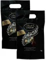 Lindt LINDOR Schokoladen Kugeln extra dunkel | 1 kg Beutel, wiederverschließbar | ca. 80 Kugeln Edelbitterschokolade | Dunkle Schokolade mit 70% Kakao | Großpackung, Pralinen-Geschenk (2 x 1 kg)