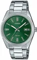 CASIO TIMELESS COLLECTION Quarzuhr MTP-1302PD-3AVEF, Armbanduhr, Herrenuhr, Damenuhr, Datum, Neo-Display, Edelstahlarmband