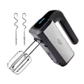Adler Handmixer AD 4225 Handmixer, 800,00 W, mit Turbostufe 5 Geschwindigkeiten Handrührgerät 300W silber schwarz