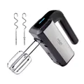Adler AD 4225 Handmixer mit Turbostufe 5 Geschwindigkeiten Handrührgerät silber