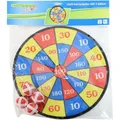 Outdoor active Dartscheibe Klett mit 4 Bällen, # 35 cm