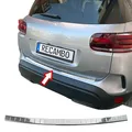RECAMBO Ladekantenschutz Edelstahl kompatibel für Citroen C5 Aircross ab BJ 2018 - Hochglanz poliert, Chrom Look - Styling und Schutz für die Stoßstange