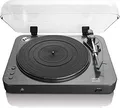 Lenco Plattenspieler LBT-120 BK | Bluetooth | USB | Riemenantrieb | Halbautomatisch | Vorverstärker | Schwarz
