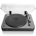 Lenco LBT-120BK - Plattenspieler mit direkter Codierung und Bluetooth® - Schwarz