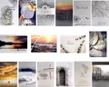16 Trauerkarten klassische Beileidskarte Klappkarte Kondolenzkarte 16 Karte SET