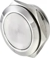 TRU COMPONENTS TC-9563740 Drucktaster 12V 0.005A 1 x Aus/(Ein) Kontaktelement (Ø x H) 21.7mm x 14.5mm IP65 1 St. Bulk