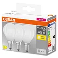 Osram Star Filament-Lampe für E14-Sockel, mattes Glas,Warmweiß (2700K), 806 Lumen, Ersatz für herkömmliche 60W-Leuchtmittel, nicht dimmbar, 3-er Pack