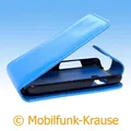 Flip Case Etui Handytasche Tasche Hülle f. Samsung SM-G130HN / G130HN (Blau)