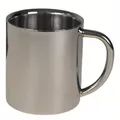 Tasse Edelstahl doppelwandig 0,25 l Outdoor Becher Kaffeebecher Campingtasse
