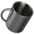 Fox Outdoor Edelstahl Tasse Becher doppelwandig Campingtasse 250 ml mit Henkel