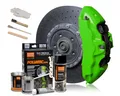 Foliatec Bremssattel Lack Set, Hitzebeständig, Komplettsatz für 4 Bremssättel, neon green, 7-teiliges Set