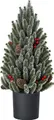 HOMCOM Künstlicher Weihnachtsbaum Tisch-Christbaum authentisch 170 Äste PE