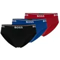 BOSS Slip Brief 3P Power (3-St) Elastikbund mit Logo bunt XL