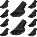 10x Nordic Walking Pads Gummipads Gummipuffer Ersatzfüße Puffer Asphalt schwarz