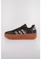 adidas VL Court Bold Damen Sneaker mit Plateausohle, schwarz/beige, EVA-Zwischensohle