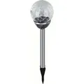 Edelstahl LED Solar Gartenleuchte Kugel mit Crackle-Licht Solarlampe Solarleuchte Deko Garten Leuchte Farbwechsel Lampe