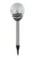 EAXUS Edelstahl LED Solar Gartenleuchte Kugel mit Crackle-Licht Solarlampe Solarleuchte Deko Garten Leuchte Farbwechsel Lampe