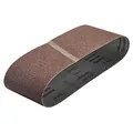 wolfcraft 3 Gewebe-Schleifbänder 75 x 533 mm I 1923000 I Körnung 180 I für Holz und Metall, Farbe und Lack I für Bandschleifer I Korund