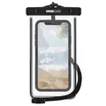 EAZY CASE - wasserdichte Unterwasserhülle Schwarz Schutzhülle Handyhülle Universal Unterwassertasche Handy Tasche wasserfest Universalhülle für alle Smartphones bis 6,7" mit Umhängeband in Schwarz