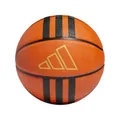 adidas Unisex 3-Stripes Rubber X3 Basketball, Basketball Natural/Black/Gold Metallic, 5