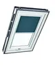 Original Roto Verdunkelungsrollo ZRV - Nahezu vollständige Verdunkelung - Führungsschiene Silber - Dachfenster Baureihe Designo R6/R8, i8 und Classic 64/84 - Größe 054/118 | 05/11 - Farbe Dunkelgrau