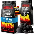 DeubaXXL DE Holzkohlebriketts 9er-Set je 3kg 991963