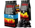 Holzkohlegrill, Grillbriketts 27kg Holzkohle 9 x 3kg Grillkohle Holzkohlebriketts