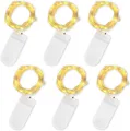 Jsdoin LED Mini Lichterkette mit Batterie 6x20er Micro Lichterkette außen