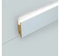 Südbrock Sockelleiste Sockelleiste für LED 19 x 70 inkl Diffuser RAL 9016 Fussleiste Leiste, L: 250 cm, H: 7 cm, 1-St.
