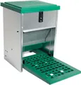 Feedomatic Futterautomat mit Trittklappe 20 kg Futtertrog für Hühner Puten Geflügel