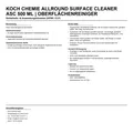 Koch Chemie Allround Surface Cleaner ASC 500 ml | Oberflächenreiniger
