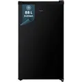 homeX Kühlschrank ohne Gefrierfach, Vollraumkühlschrank klein - 88 L, Tischkühlschrank freistehend, schwarz, CS1016-B - Schwarz