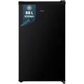 homeX Kühlschrank ohne Gefrierfach, Vollraumkühlschrank klein - 88L Nutzinhalt, freistehend und kompakt, Tischkühlschrank leise 39 dB, Fridge mit Innenbeleuchtung, schwarz, CS1016-B