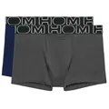 HOM - Herren - Boxer Briefs 2-Pack 'Boxerlines HO1' - Retroshorts - All Black - Grösse 2XL