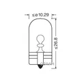 Glühlampe, Blinkleuchte ams-OSRAM 2825 ORIGINAL für, hinten, seitlicher Einbau