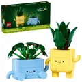 LEGO 10349 Botanicals Fröhliche Pflanzen, Bogenhanf, Ufopflanze, 2 Blumentöpfe