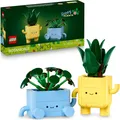 LEGO Botanicals Fröhliche Pflanzen - Spielzeug für Kinder mit 2 Kunstpflanzen, 2