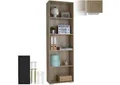 tectake Bücherregal Bücherständer Lexi 5 Fächer 60x30x190cm, Set 1-tlg., MDF