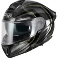 Givi X.50 Carbon Grafic, Klapphelm - Carbon/Schwarz/Gold - M (58)