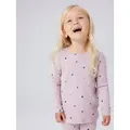 Name It Langarmshirt NMFNUTTI LS TOP NOOS mit tollem Herzchen-Alloverprint lila|rosa 110 EU