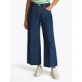 Tommy Hilfiger Weite Jeans WIDE LEG HW LOU mit Logo-Badge, mit Nieten, mit Bügelfalten blau 33