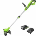 30cm 24v Akku-rasentrimmer - 2,0ah Akku - Ladegerät - G24lt30k2 - Greenworks
