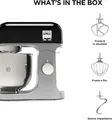 Kenwood KMX750BK KMIX Planetenknetmaschine mit Schüssel mit Stahlgriff