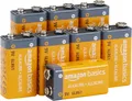 8x Amazon Basics 9V Block Batterien | Alkali 6LR61 für Rauchmelder & Audio NEU