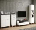 VCM Holz Kommode | Sideboard mit 2 Drehtüren | Maße ca. H. 81 x B. 60 x T. 32 cm - Lindas